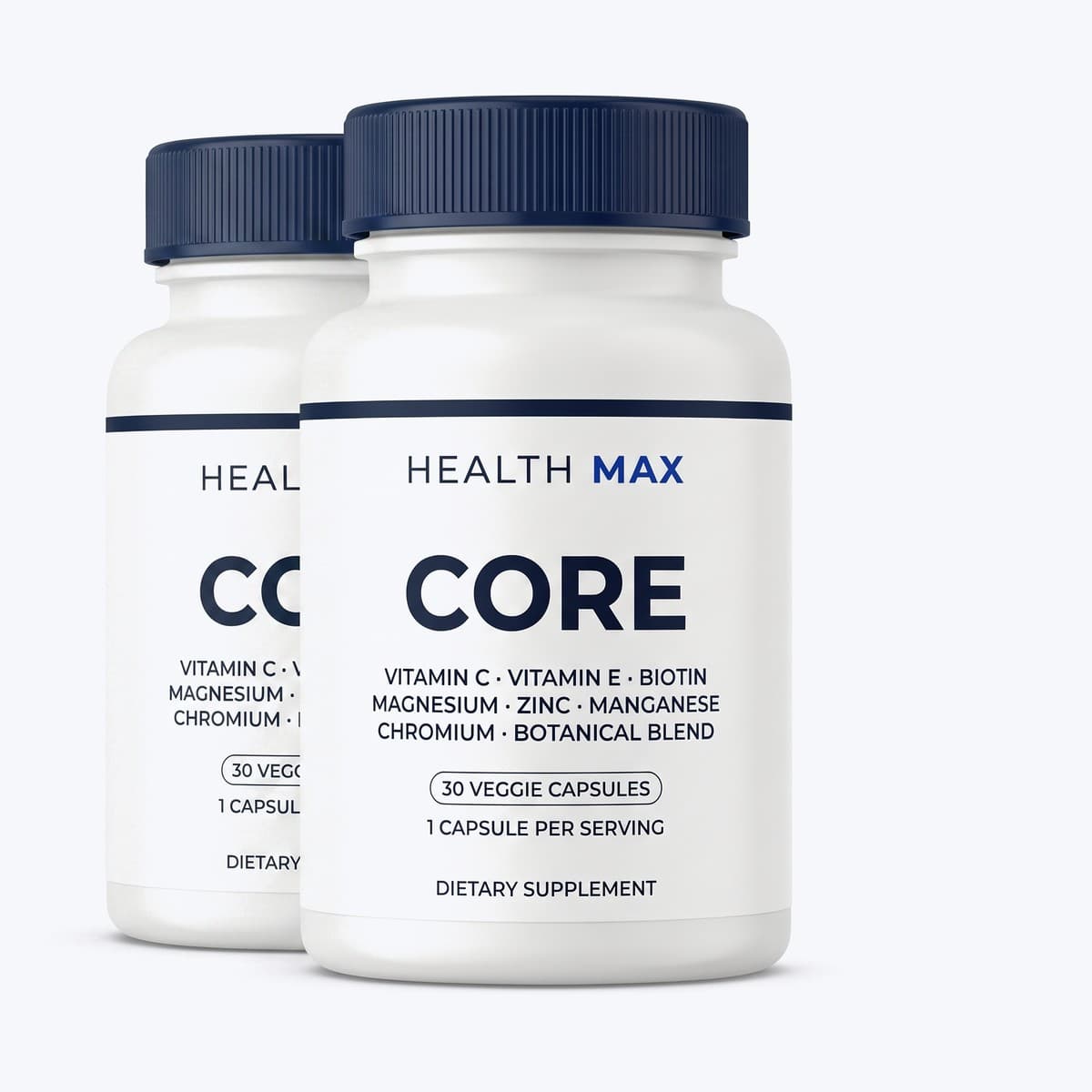 Health Max Core, 2 bottles, 30 capsules each